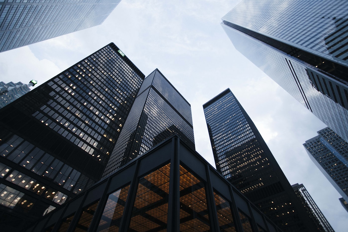 Commercial real estate towers
